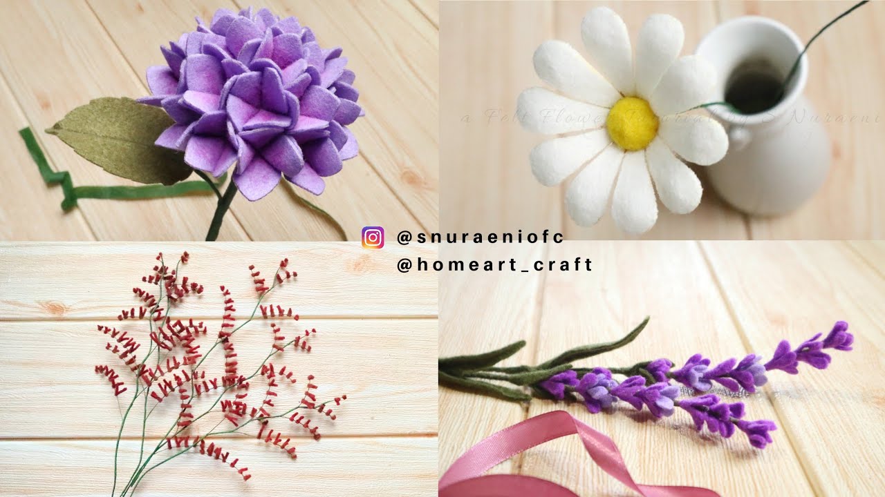 DIY Felt Flowers - Reuse Grow Enjoy