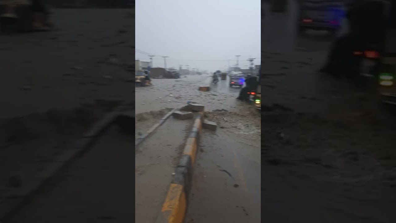 Speed Rain in Quetta Pakistan.