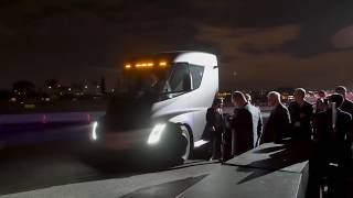 tesla semi acceleration: 4K footage up close and personal