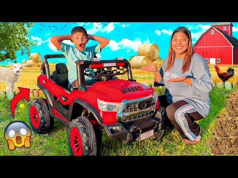 اخيرا أصلحنا سيارة يونس العملاقة وجر بناها في المزرعة فروتين السبت لكن وقعوا كوارث