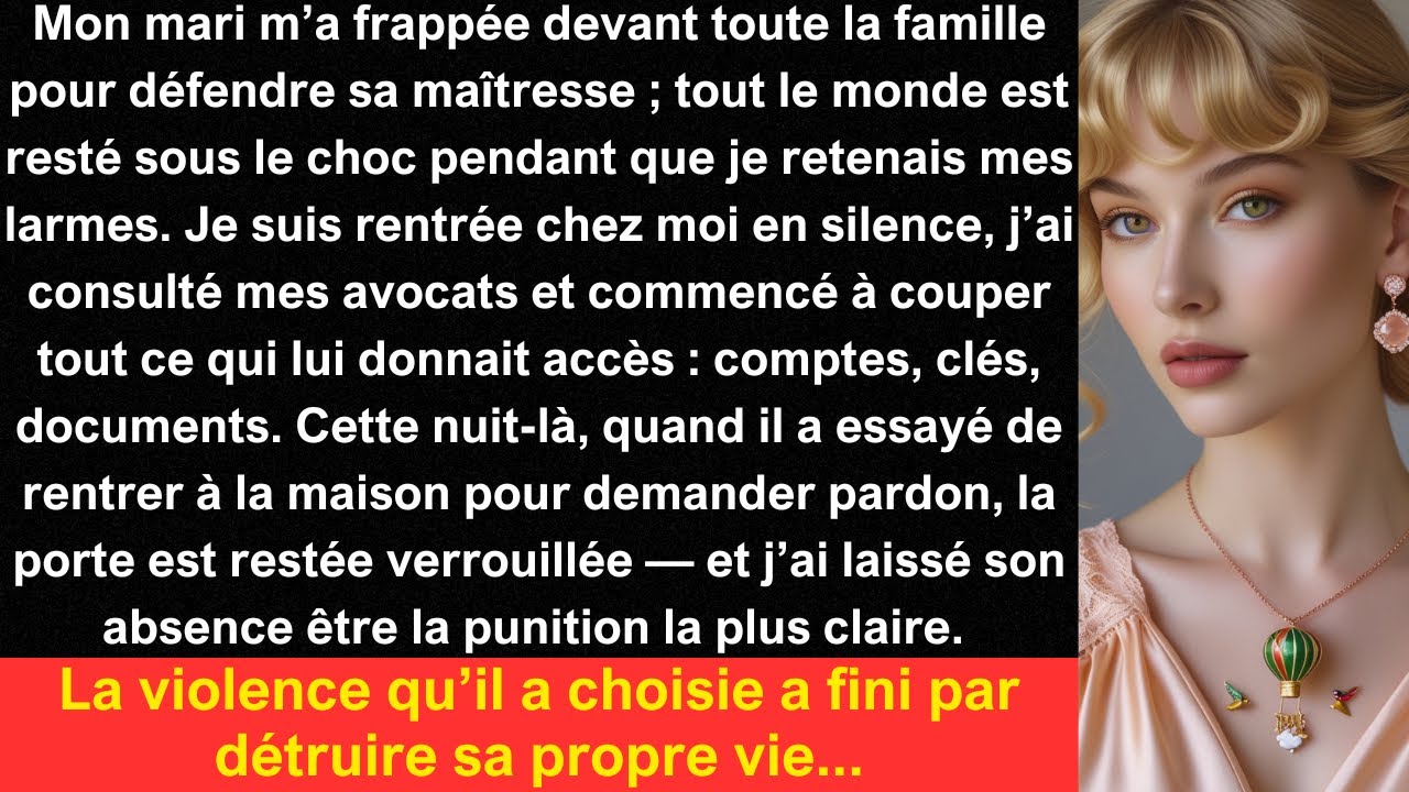 Mon mari m’a frappée devant toute la famille pour défendre sa maîtresse ; tout le monde est resté...
