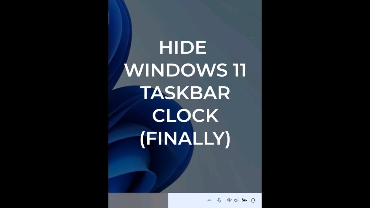 How To Hide Time And Date In The Windows 11 Taskbar Without hacks how-to-hide-time-and-date-in-the-windows-11-taskbar-without-hacks