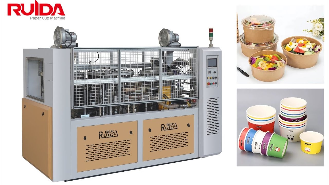 Paper Bowl Making Process High speed paper bowl machine,paper bowl making machine with online ...