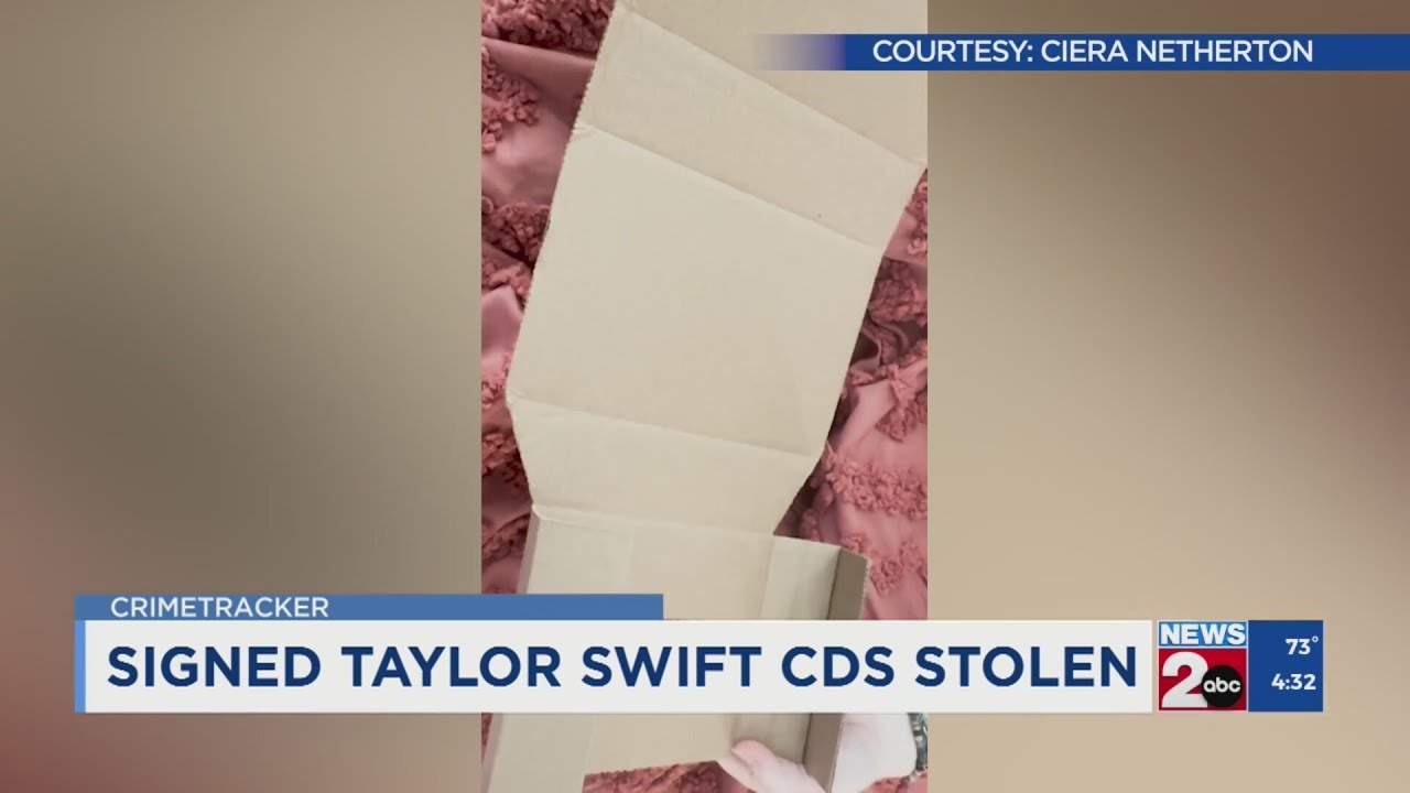 Signed Taylor Swift CD's reported stolen
