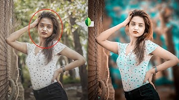 Snapseed Cyan Tone Photo Editing || Snapseed Editing Background Colour Change