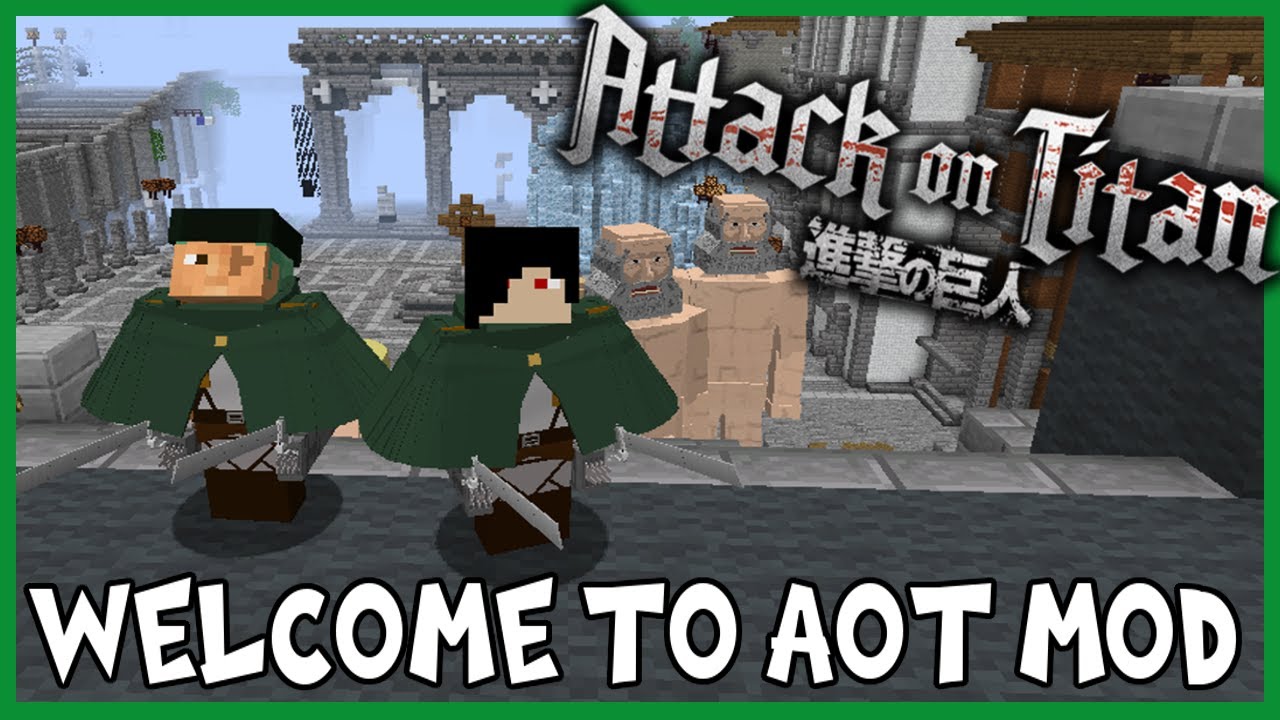 ATTACK ON TITAN MOD - Shingeki no kyojin mod! - Minecraft mod 1.6.4, 1.7.2  y 1.7.10 Review 