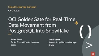 Learn how to use OCI GoldenGate for Real-TimeData Movement fromPostgreSQL Into Snowflake