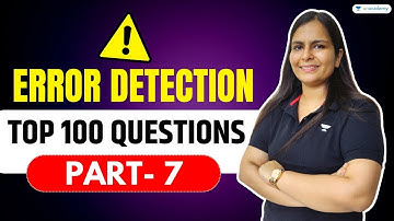 Top 100 Questions - Error Detection (Part-7) English Grammar Nimisha Bansal | Bank Affairs