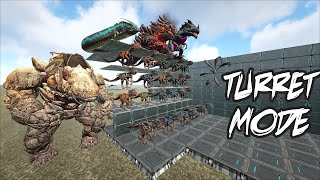 Turret mode dinos | Additional base defenders | ARK Survival Evolved