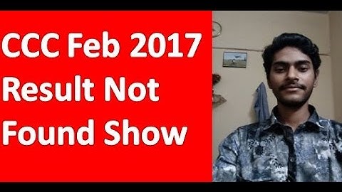 CCC Result February 2017 Invalid Not Found Show (सीसीसी के स्टूडेंड जरूर देखे )