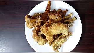 How To Make A Mutton Chop Dish At Home I Mutton Bone Fry Cooking  and Eating chop Fry Recipe asmr