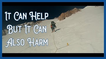 Using a "Running Belay" to Simul-Climb on a Glacier has Pros and Cons