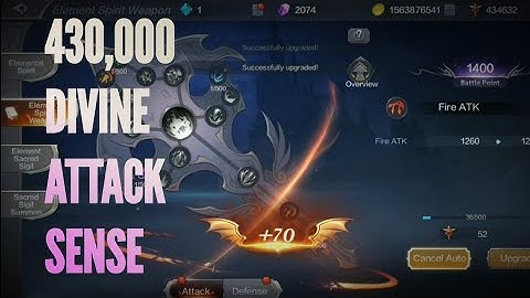 430,000 ATTACK DIVINE SENSE | MU ORIGIN 2