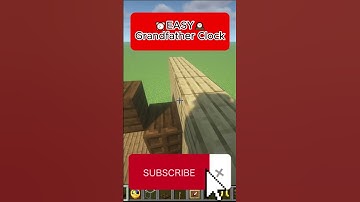 Minecraft: Easy Grandfather Clock !!! #shorts