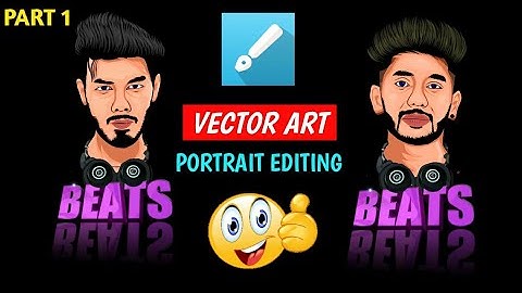 Vector Art 3D Portrait Photo Editing Tutorial in mobile- Hindi Explained-Part 1
