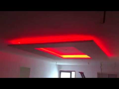 Faux Plafond Avec Led Rgb Youtube