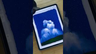 Cloudy sky procreatw tutorial #procreatetutorials #procreate