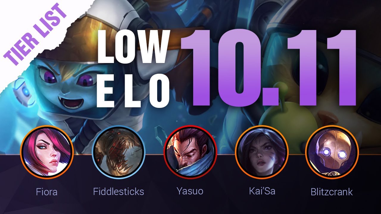 Mobalytics - 11.8 Tier List + High Elo Tier List - The