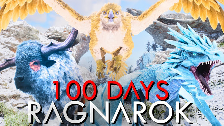 I Spent 100 days on RAGNAROK (Ark Survival Ascended) LIVE