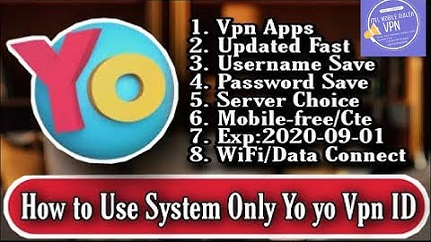 How to create a Yo-Yo VPN reseller and user password simply