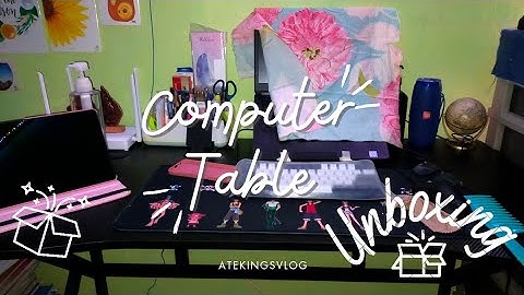 UNBOXING COMPUTER TABLE | FROM SHOPEE | ATE KINGS VLOG