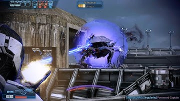 Mass Effect 3 multiplayer gameplay coop on Firebase Hydra map with Adept