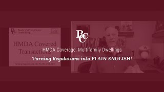 HMDA Coverage: Multifamily Dwellings