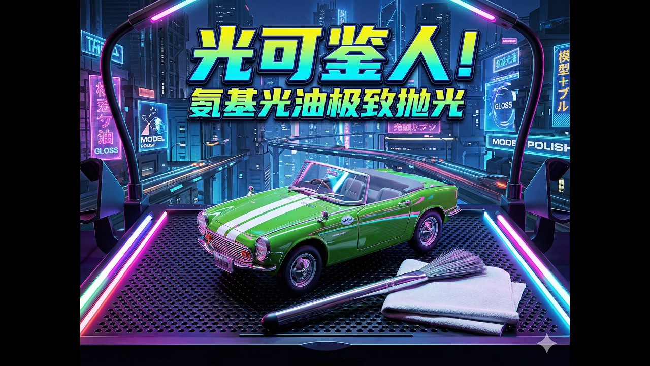 民用模型氨基光油抛光全攻略：从砂纸打磨到极致镜面反射 (保姆级教程)/カーモデル 2Kウレタンクリア研ぎ出し徹底攻略：ペーパー掛けから究極の鏡面仕上げまで (初心者OK)