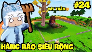 SINH TỒN HƯ KHÔNG MINI WORLD - TẬP 24: MEOWPEO NÂNG CẤP HÀNG RÀO SIÊU RỘNG VÀ TRỒNG CÂY ĐẬU THẦN