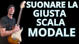 SUONARE LA GIUSTA SCALA MODALE -  #guitar