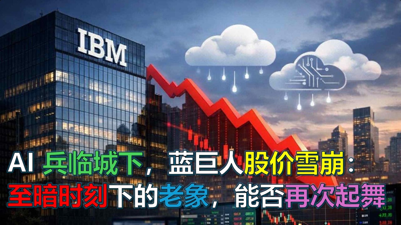 AI兵臨城下，藍色巨人股價雪崩：至暗時刻下的老象，能否再次起舞 #IBM股價暴跌13% #25年最差單日表現 #COBOL程式碼現代化 ｜20260226