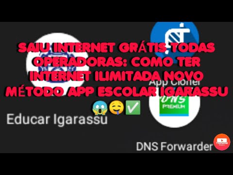 SAIU INTERNET GRÁTIS TODAS OPERADORAS: Como ter internet ilimitada novo método app escolar Igarassu✅