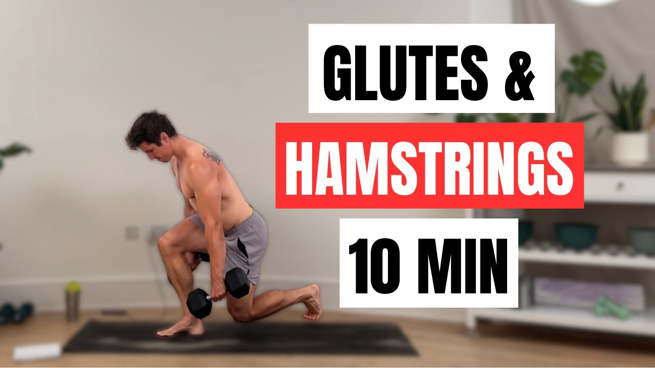 Quick Glutes And Hamstring Workout At Home | 10 Min Dumbbell Routine ...