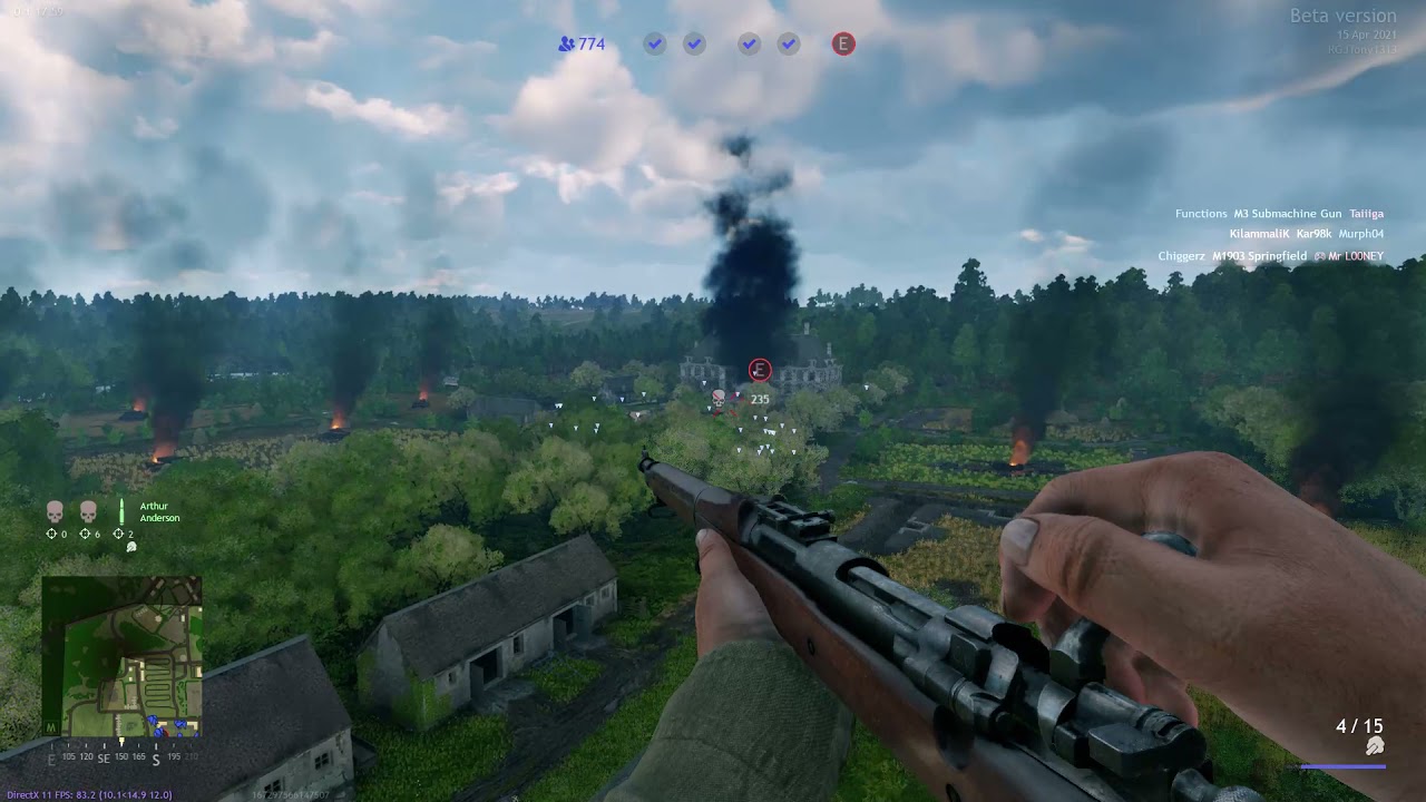 Sniping at Over 200 Meters in Enlisted