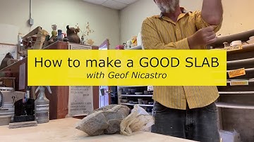 making a slab without a slab roller