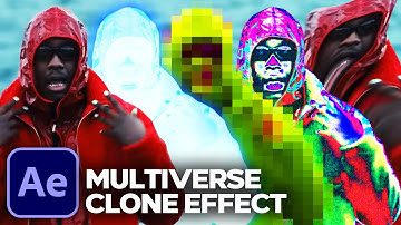 MULTIVERSE CLONE EFFECT in 2 minutes... (AFTER EFFECTS)