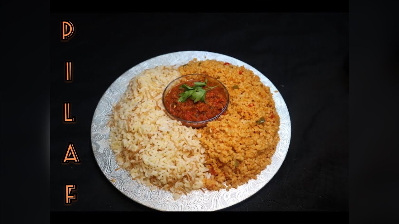 TURKISH RICE PILAF 2 Types of rice recipe How to make Turkish Bulgar rice Restaurant style
