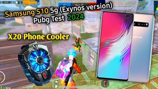 Samsung S10 Pubg Test With X20 Phone Cooler 😍| Pubg Mobile Handcam| Pubg Mobile Gameplay 2024