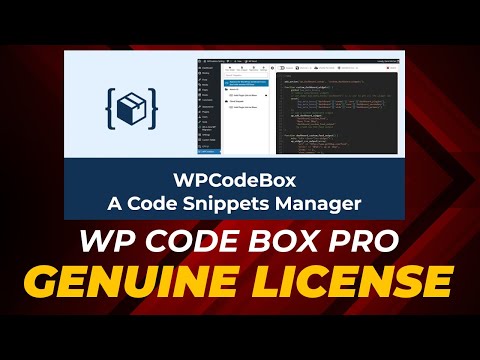 Download Wp Codebox Pro Plugin With License Key With Auto Update || HelloGPL