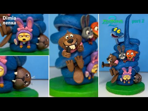 Sculpting a Zootopia 2 Diorama from Clay | Dimia Sculpting Zootopia 2