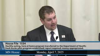 Health committee considers HF1534 4/7/25