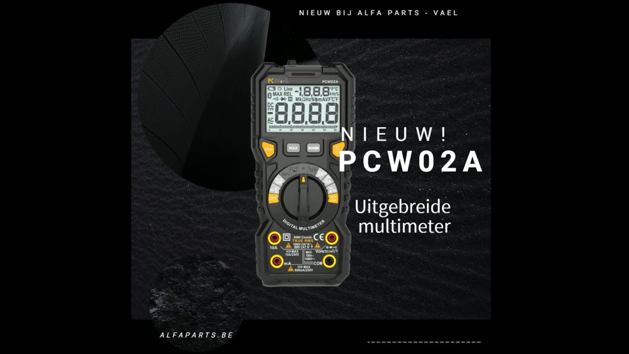 Demo en vergelijking van de nieuwe multimeters PCWork PCW01B en PCW02A ...