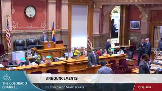 Colorado Senate 2022 Legislative Day 057