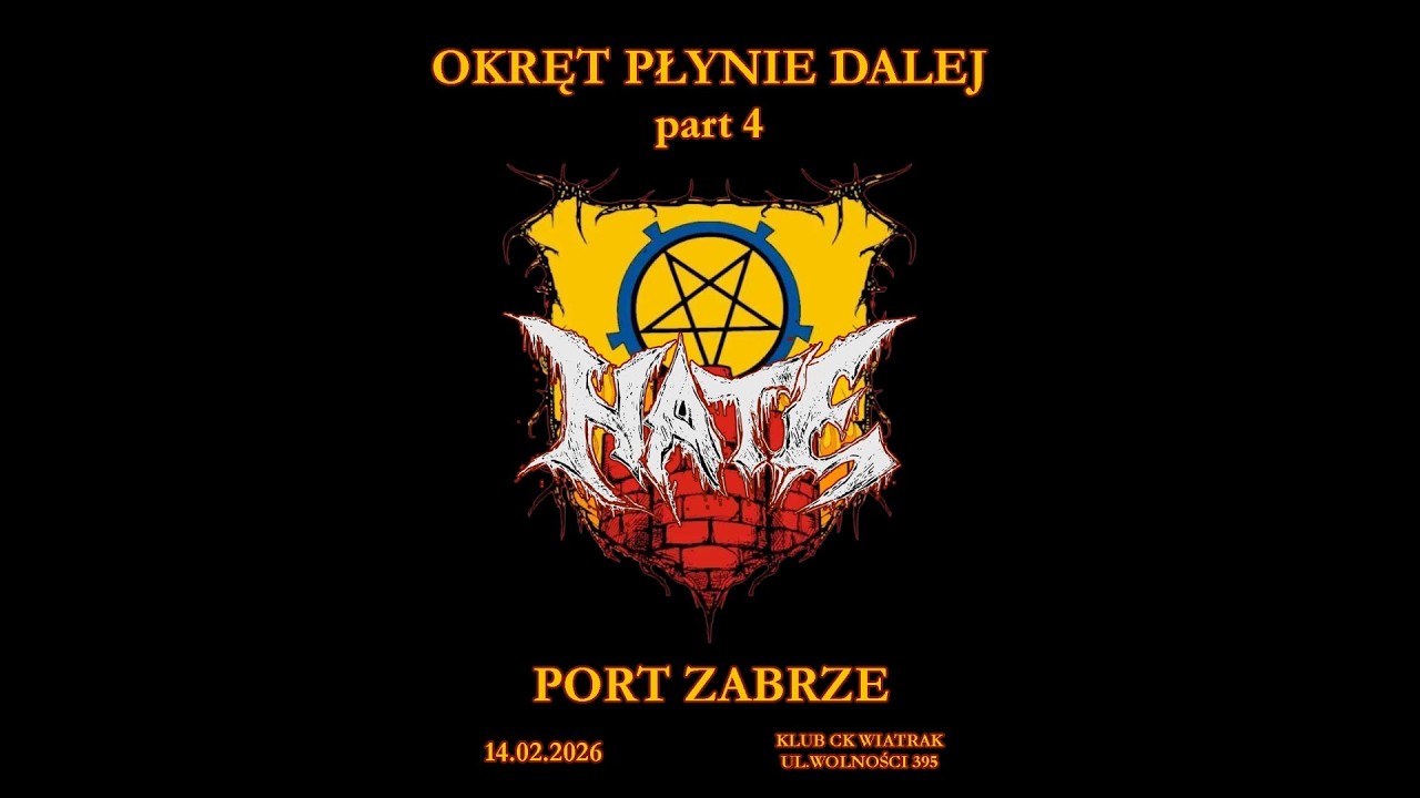 Hate - Metal i Piekło (Kat Cover) | 14.02.2026 | Okręt Płynie Dalej Part 4 | CK Wiatrak | Zabrze