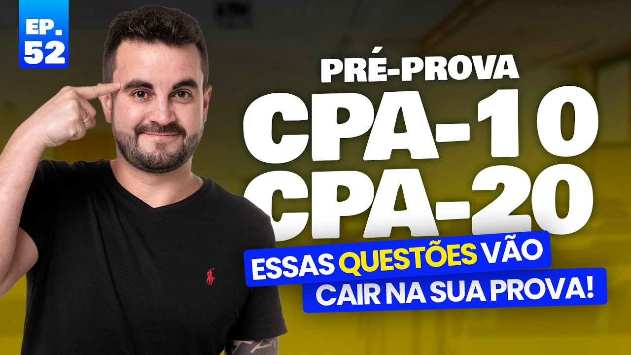 Prova CPA20 e CPA 10, Provas Economia