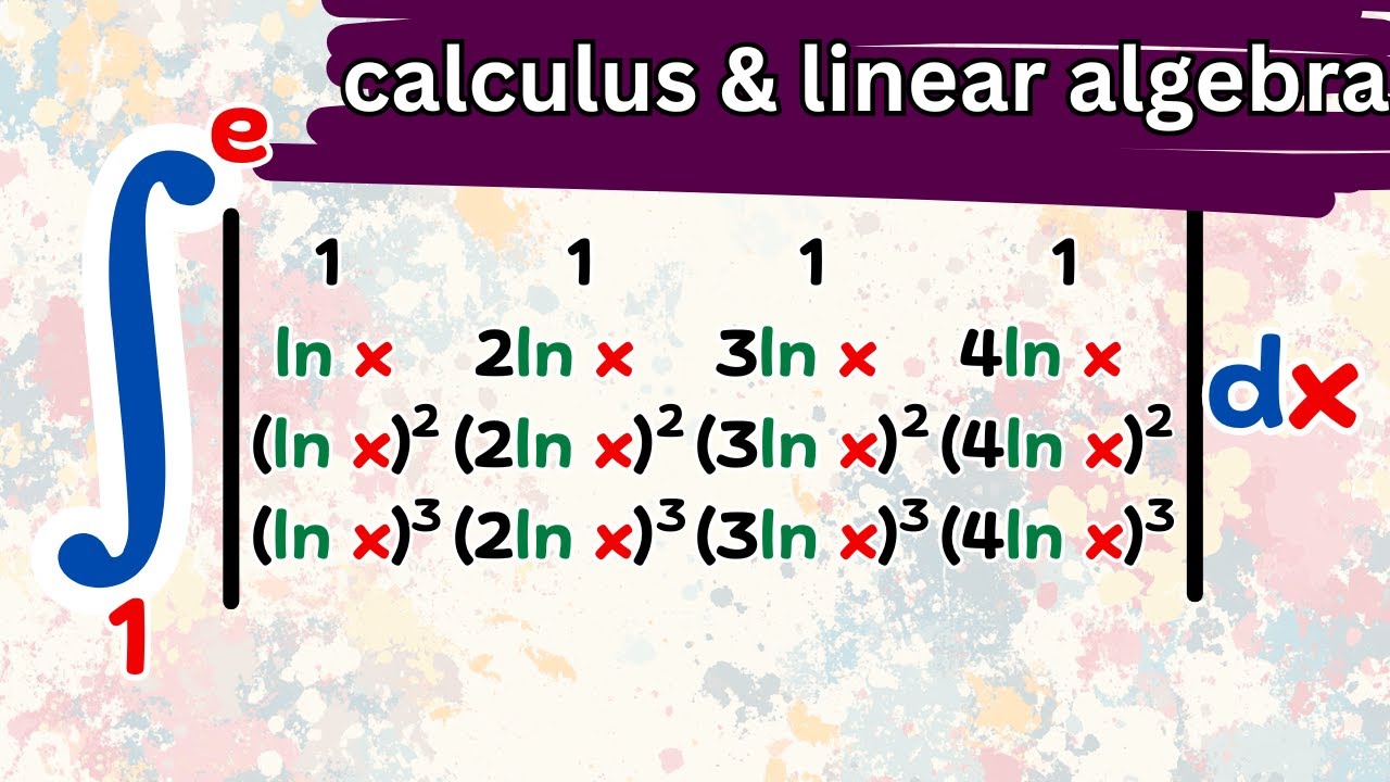 I hope you didn't forget your linear algebra for this integral! - YouTube