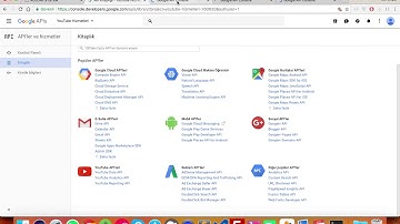 YouTube API V3 OAuth İstemci Kimliği Oluşturma