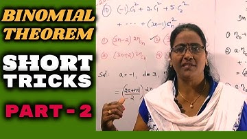 BINOMIAL THEOREM SHORT TRICKS PART-2