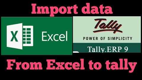 Excel to tally | Auto entry | Import data without software