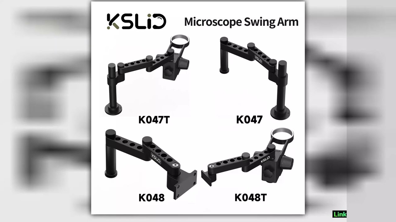 KSLID Adjustable 360 Rotating Microscope Stand Folding Swing Arm for Mobile Phone Repair Microscope